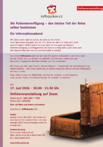 Mehr über den Artikel erfahren Die Patientenverfügung – den letzten Teil der Reise selber bestimmen