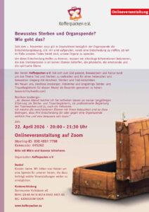 Mehr über den Artikel erfahren Bewusstes Sterben und Organspende? Wie geht das?