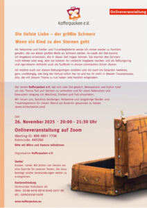 Mehr über den Artikel erfahren Die tiefste Liebe – der größte Schmerz: Wenn ein Kind zu den Sternen geht