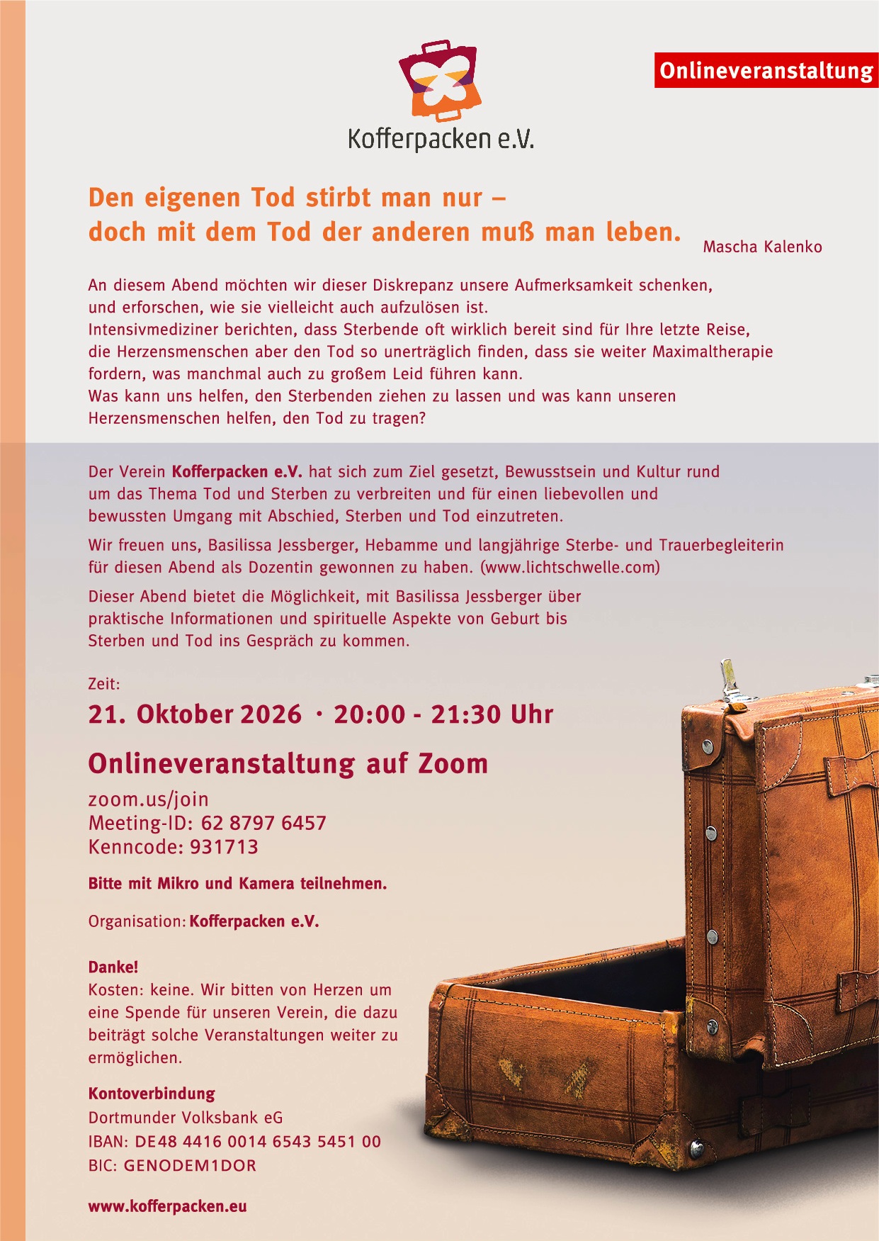 Du betrachtest gerade Den eigenen Tod stirbt man nur – doch mit dem Tod der anderen muß man leben.